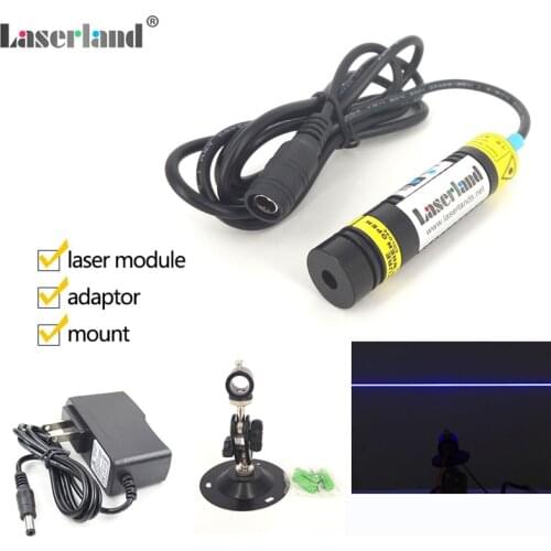 1668 450nm 445nm 80mW True Blue Line Laser Generator Module for Laser Swamp Haunted House Laser Lighting effects with Stand