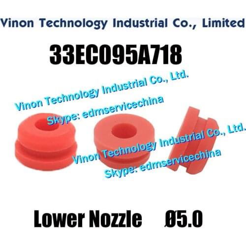 2pcs/lot) 33EC095A718 edm U6 Lower Nozzle Ø5.0mm for Makino U series 33EC.095A.718 Water Nozzle Spacer D5mm Lower Head