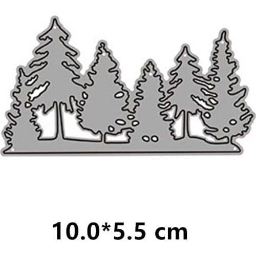 2021 New Tree Lace Cutting Dies DIY Scrapbooking Embossing Paper Photo Frame Stamps Crafts Template Mould Stencils