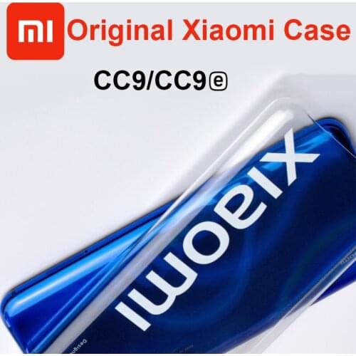 Original Xiaomi CC9 Case Original Xiaomi CC9e Cover Ultra Thin Light Phone Protective PC Shell CC9 CC9e Transparent Case
