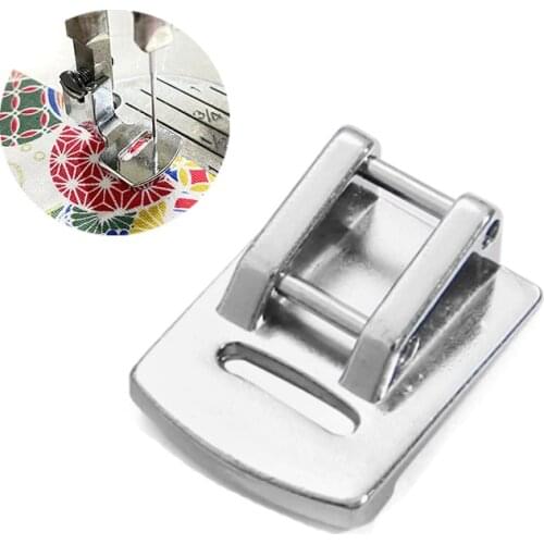1Pcs Sliver Rolled Hem Curling Presser Foot For Sewing Machine Singer Janome Sewing Accessories Hot Sale