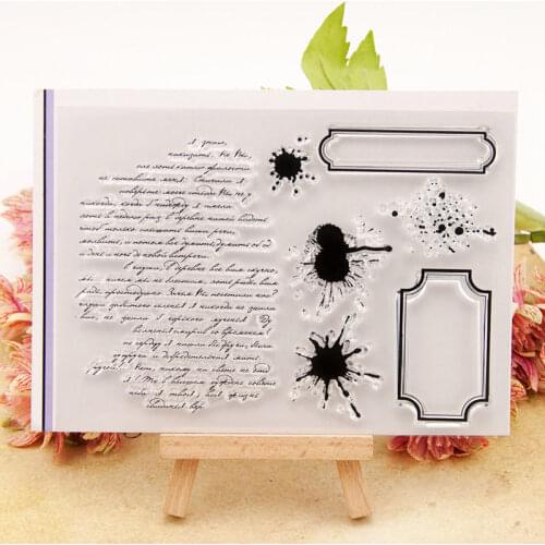 Clear Rubber Stamps Scrapbooking Retro text Sheet Silicone Seals Craft Stencil Album Stamps Paper Card Making Template
