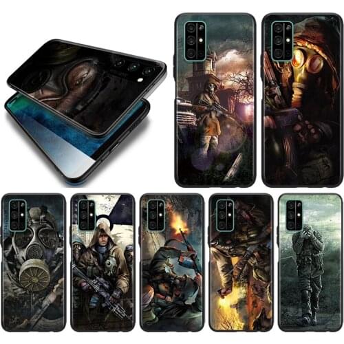 Stalker Clear Sky Silicone Cover For Huawei Honor 10i 10 9C 9A RU 9X 9N 9S 9 Pro Lite Play 3E V9 Black Phone Case