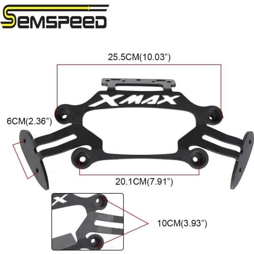 SEMSPEED Motorcycle Phone 3.5-7'' USB Charger XMAX300 Stand Holder Guide Plate Bracket Guard For Yamaha X-MAX 125 250 300 400