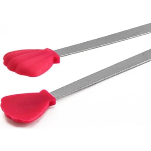 Silicone Creative Tong Stainless Steel Food Tongs BBQ Buffet Non Stick Baking Tool Bakeware Barbecue Kitchen Utensils