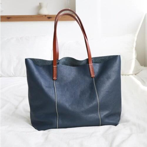 Tote bag original leather one-shoulder handbag bag