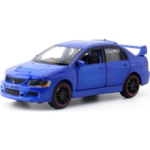 JACKIEKIM/Diecast Toy Model/1:32 Scale/Mitsubishi EVO Ⅸ 9 Super Racing Car/Sound & Light/Educational Collection/Gift For Kid