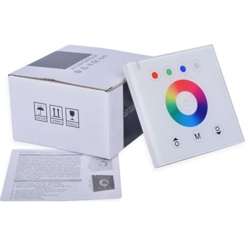 Fast shipping 10pcs RGBW LED Touch Panel Controller led dimmer for DC12V LED strip lights