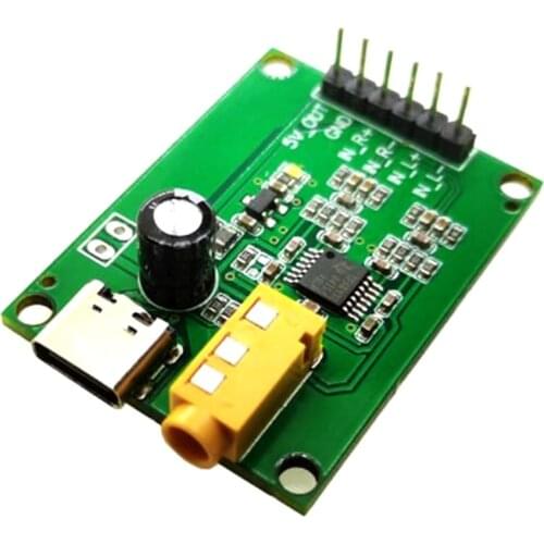TPA6138 amp module audio differential balanced input to AUX single-ended 3.5 output