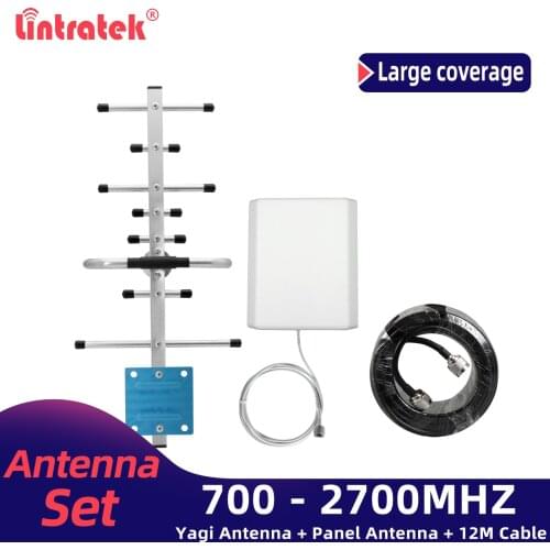 Lintratek 2G 3G 4G signal booster accessories full set improve CDMA GSM WCDMA 900 1800 2100 1900 repeater accessories home use