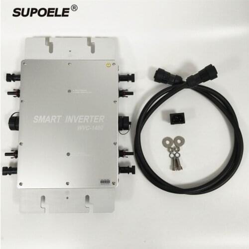 Waterproof MPPT PV Solar Grid Tie Micro Inverter Microinverter 1200W 1400W For On Grid Solar Power System