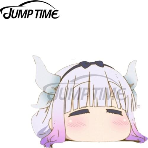 Jump Time 13 x 12.2cm For Sleepy Kanna Kamui Windows Laptop Waterproof Decoration Motorcycle Trunk Personality RV Car Stickers