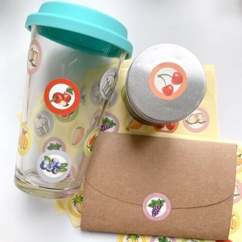 160pcs/pack A Variety Of Fruit Pattern Seals Design Labels Creative Paper Stickers For Gifts