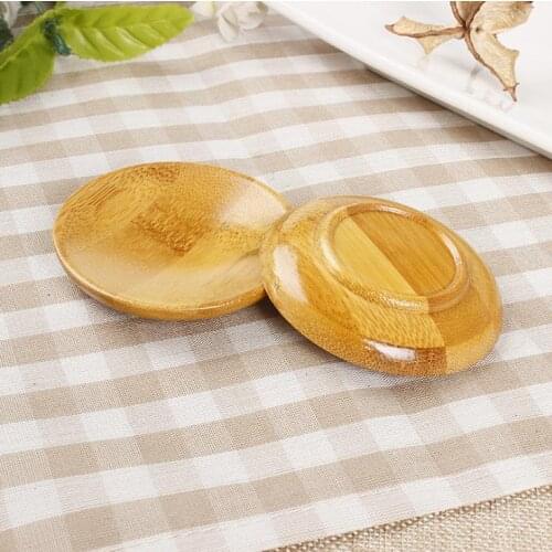 200pcs Round Coffee Tea Cup Holder Bamboo Table Mat Heat Insulation Bowl Dish Plate Pad Tea Tool Free Shipping SN089