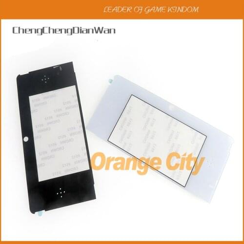 30pcs/lot white black LCD Screen Frame Lens Replacement Top Front LCD Screen Frame Lens Cover For 3DS Repair