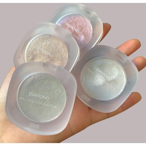 Diamond Galaxy Highlight, Mashed Potatoes, Jelly Glitter, Natural Nude Makeup, Four-Color Highlight Makeup Maquiagem