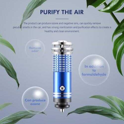 Car Automobile Air Purifier Negative Ion Ionizer Ozone Generator And Odor Eliminator Practical Car Air Purifier Device