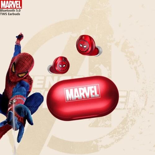 New Marvel Genuine Spider Man TWS Wireless Bluetooth Earbuds Universal in Ear Sports Headset Android for iPhone 12 Pro Mini Max