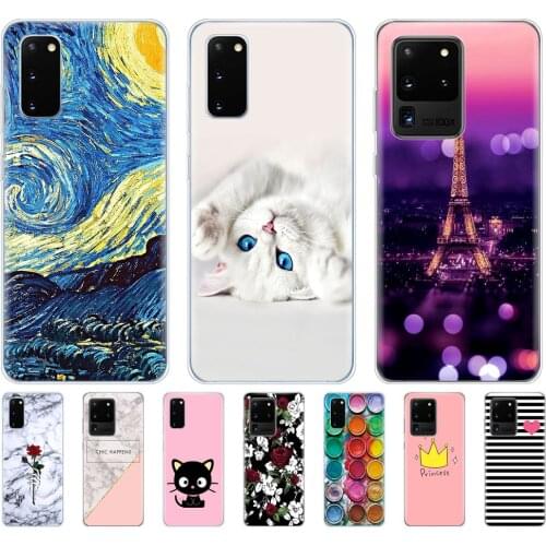Coque case For Samsung Galaxy S20 cover Silicon TPU bumper For Samsung S20 PLUS copas For Samsung S20 Ultra Protective shells