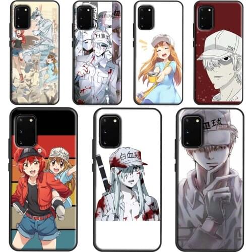 Cells at Work Phone Case For Samsung Galaxy S21 Ultra S20 FE S10E S8 S9 S10 Plus Cover For Note 10 9 20