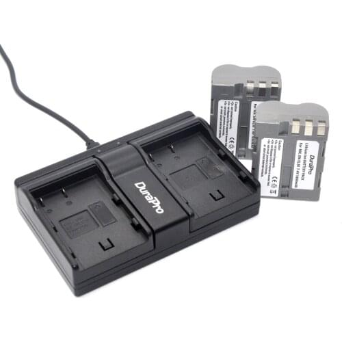 DuraPro 2pc EN-EL3e EN EL3e Digital Camera Battery + Dual Channel Charger for Nikon D300S D300 D100 D200 D700 D70S D80 D90 MH-18
