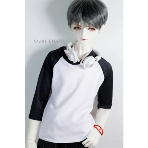 Free match casual Stitching T- shirt for Bjd 1/6 YOSD,1/4 MSD,1/3,SD17 Uncle Doll Clothes CMB97