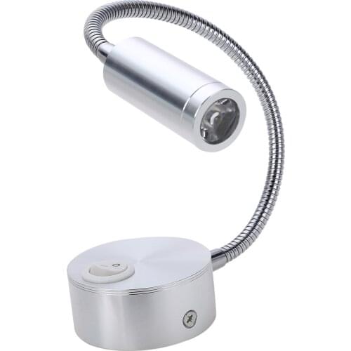 Hot Sale Working Study Reading LED Gooseneck Warm White Light Adjust Angle For Study Room Bedroom LED Reading Lighting 3W