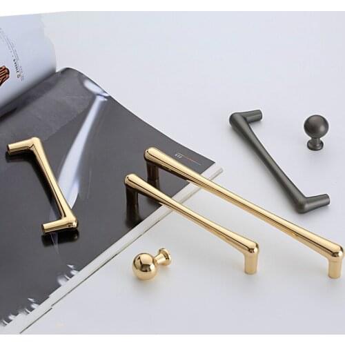 JD Pearl Black Wardrobe Cabinet Door Handle Nordic Luxury Gold Small Handle Modern Drawer Single Hole Knob Home Decoration