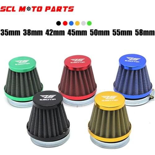 ALconstar-Motorcycle Carburetor Air Filter Intake Pipe 35mm 38mm 42mm 45mm 50 55mm 58mm For MIKUNI OKO KEIHI KOSO Mushroom Head