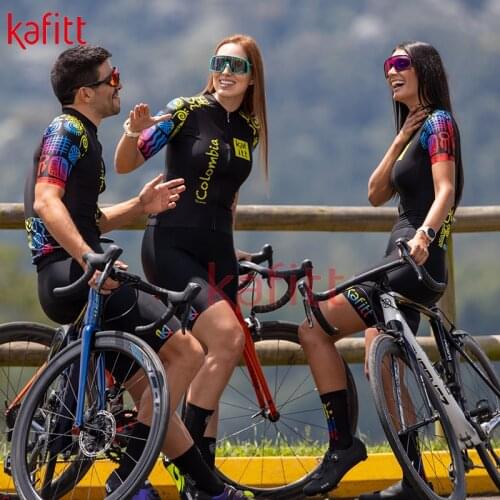 Kafitt pro mens short sleeve cycling jersey suit jumpsuit triathlon mountain bike jumpsuit ball key body swimwear ciclismo