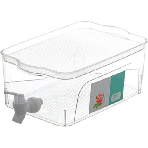 3.8L Fruit Cool Water Pitcher Summer Ice Water Infuser Kettle Water Carafe Jug Ice Tea Lemonade Juice Tea Pot Refrigerator NEW