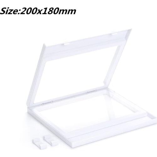 200*180MM PET Membrane Jewelry Ring Pendant Display Stand Holder Bague Packaging Box Protect Jewelery Floating Presentation Case