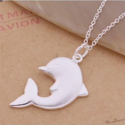 Wholesale High quality silver plated Fashion jewelry chains necklace pendant WN-278