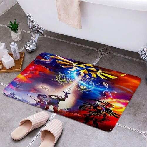 Link Anti-slip Doormat Vacuuming Water Absorbing Kitchen Bedroon Bath Floor Mats Home Entrance Home Decora