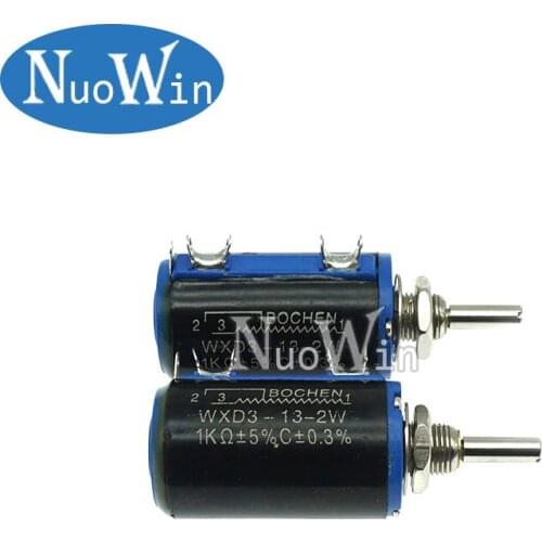 1pc WXD3-13-2W 100 200 220 470 680 1K 2.2K 3.3K 4.7K 5.6K 6.8K 10K 22K 33K 47K 100K Ohm WXD3-13 2W Wirewound Potentiometer