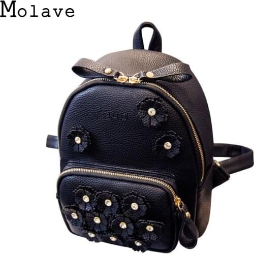 MOLAVE backpack New high quality summer flower mini bag lady Korean female college school bag backpack laptop JAN4