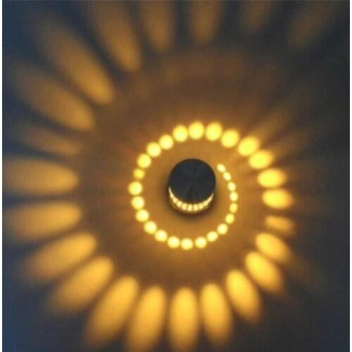 Modern LED Downlight RGB Remote Control 3W Lamp Sconce Art Gallery Decoration Front Balcony lamp Porch light corridors Light