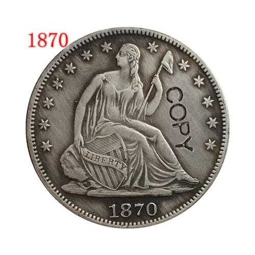 USA 1870 P,CC,S SEATED LIBERTY HALF DOLLAR COPY COINS
