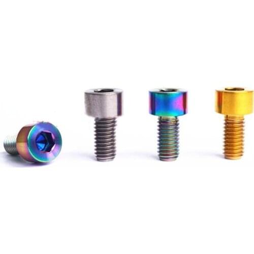 M5x10mm Ti/Golden/Rainbow GR5 Titanium Hex Socket Cap Screw Bicycle Brake Handle