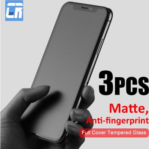 3-1/pcs Matte Frosted Tempered Glass for iPhone 11 12 Pro Max Screen Protector on iPhone 12 Mini XR XS Max SE 6 7 8 Plus Glass