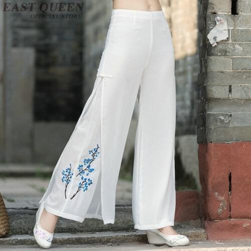 Linen pants women summmer chinese style FF879
