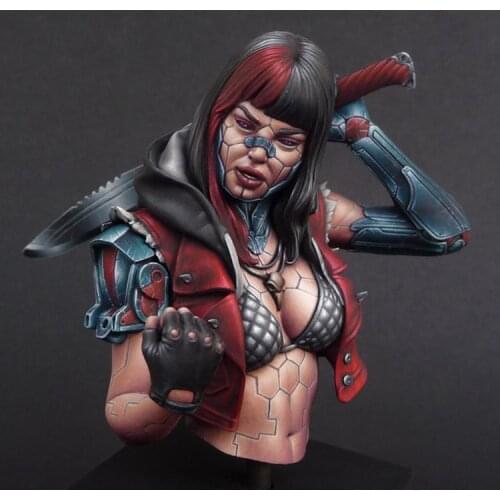 1/10 Resin Model Bust GK C-GIRL Akito Mechanical Swordsman Unassembled and unpainted kit