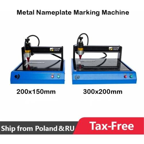 2015 3020 Portable Smart Metal Nameplate Marking Machine for Metal Nameplate 300x200 200x150mm