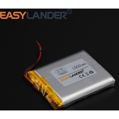 3.7V 1500mAh 704250 Rechargeable li-Polymer Li-ion Battery For MP3 Mp4 PAD DIY bluetooth Vedio Tablet PC mobile GPS