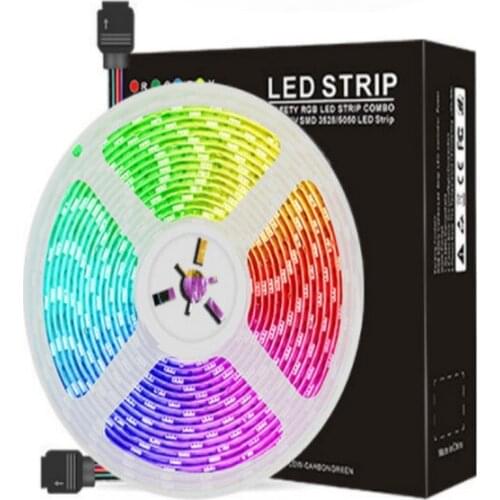 5m LED Strip RGB led light 10m 5050 40key music controllered led strip waterproof IP65