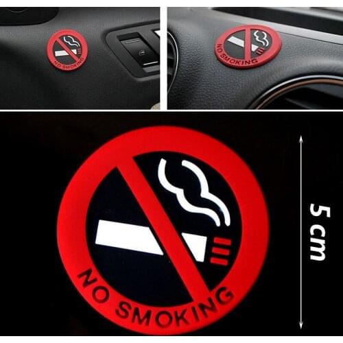 Car round rubber no smoking sign for Mini One Cooper R50 R52 R53 R55 R56 R60 R61 PACEMAN COUNTRYMAN CLUBMAN/COUPE
