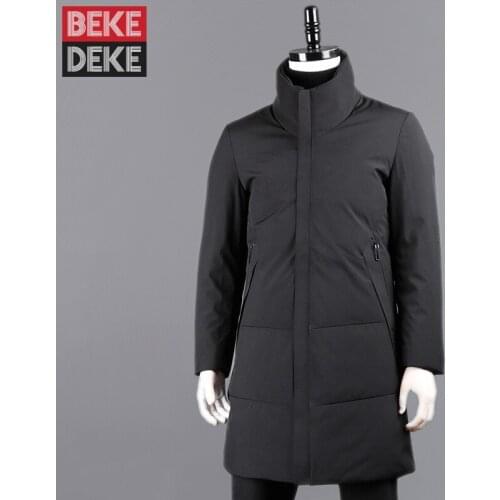 BEKEDEKE Men's Long Down Jackets