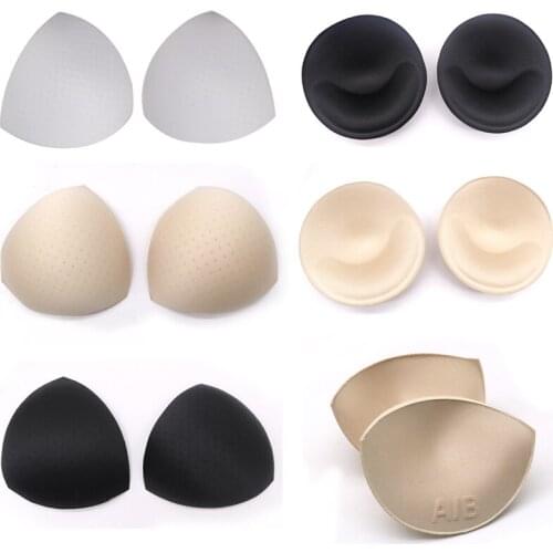 1pair=2pcs Multi-style Women Sponge Foam Push up Enhancer Chest Cup Breast Bikini Swimsuit Padding Bra Pads Intimate Accessories
