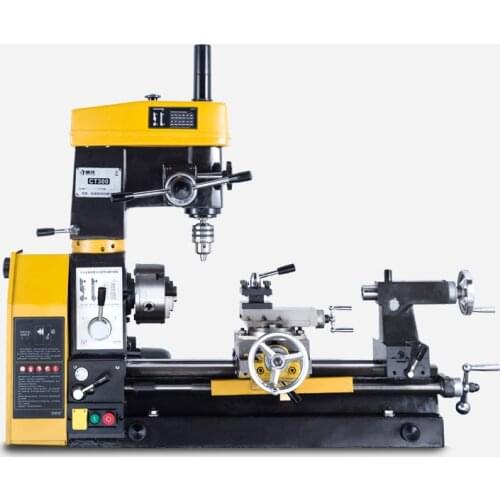 CT300 Household Lathe Small Multi-function Lathe Car Drilling and Milling Machine Metal Woodworking Lathe Bench Drill