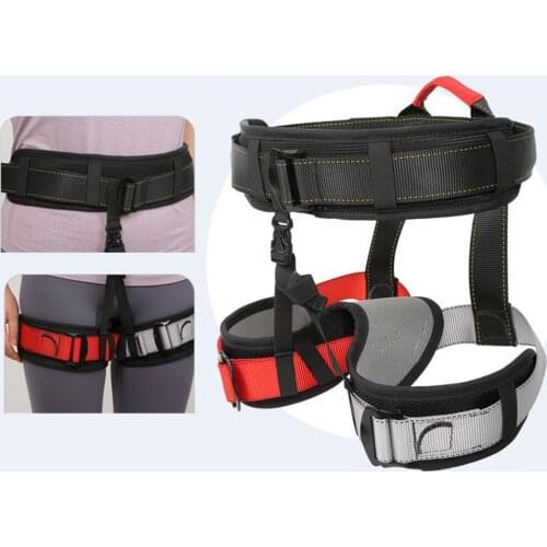 Women Mens Tree Carving Fall Protection Waist Belt, Rock Climbing Equip Gear Rappelling Harness - Half Body Harness